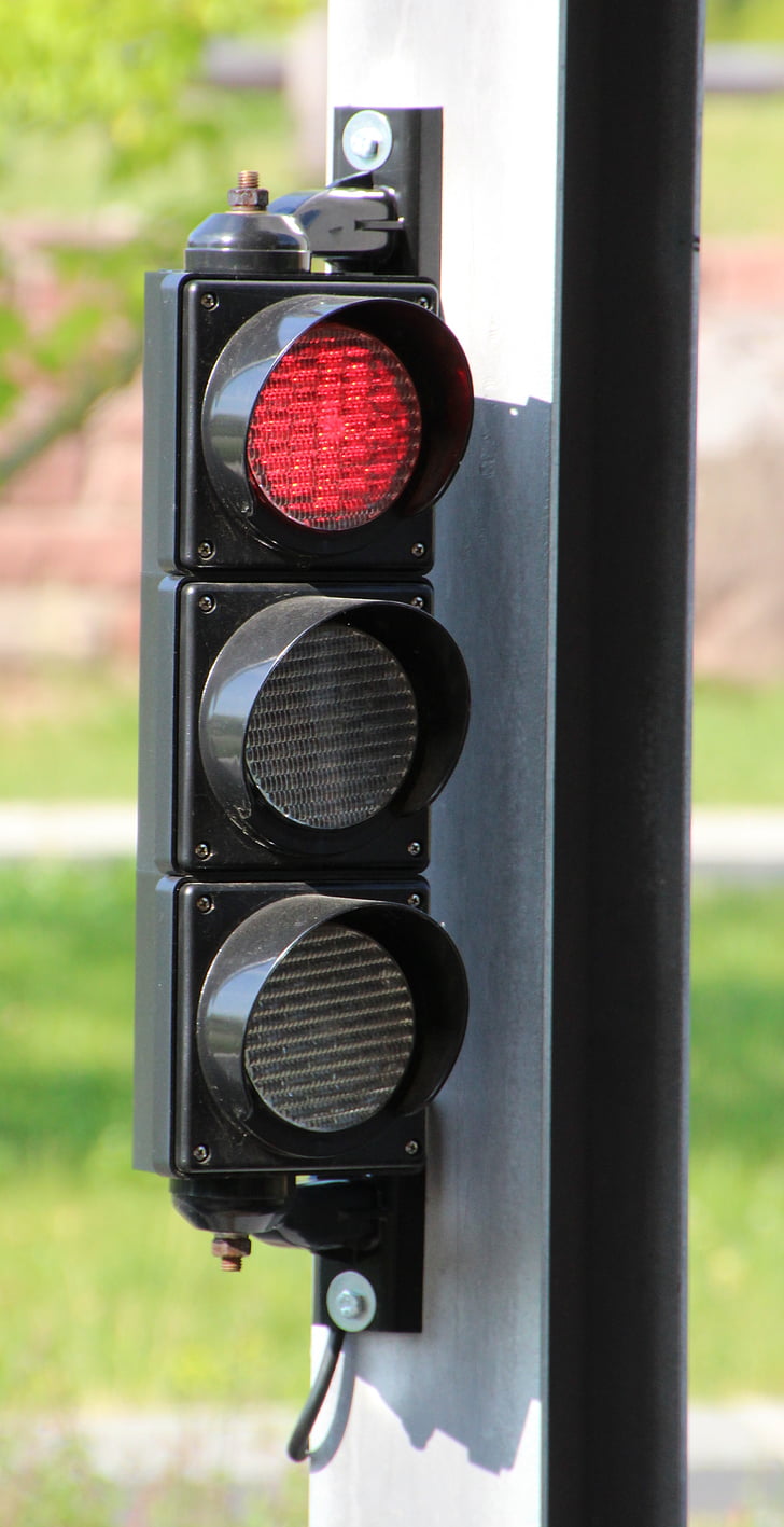 semaforju, rdeča, svetlobnega signala, ustavi se, semafor signali, prometa signal, cesti