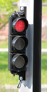 feux de circulation, rouge, signal lumineux, arrêter, signaux lumineux de circulation, feux de signalisation, route
