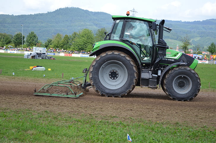 traktor, na ornej pôde, gengenbach, poľnohospodárstvo, Bauer