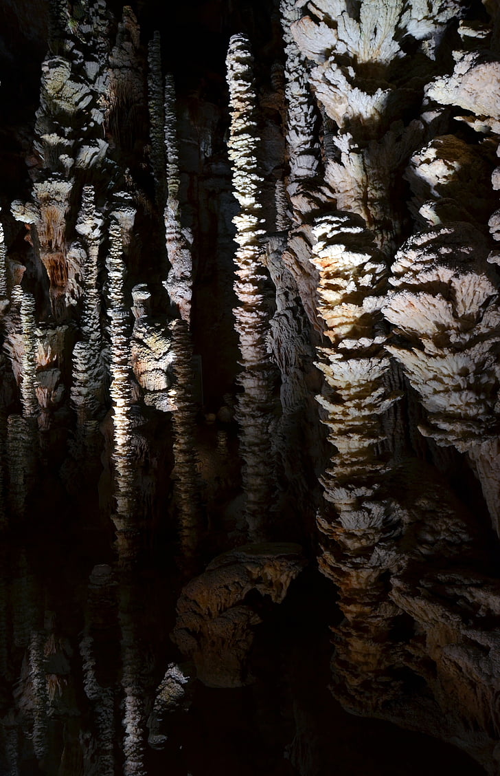 Aven armand, stalagmit, gua, Taman Nasional Cevennes, Prancis, karst, Geologi
