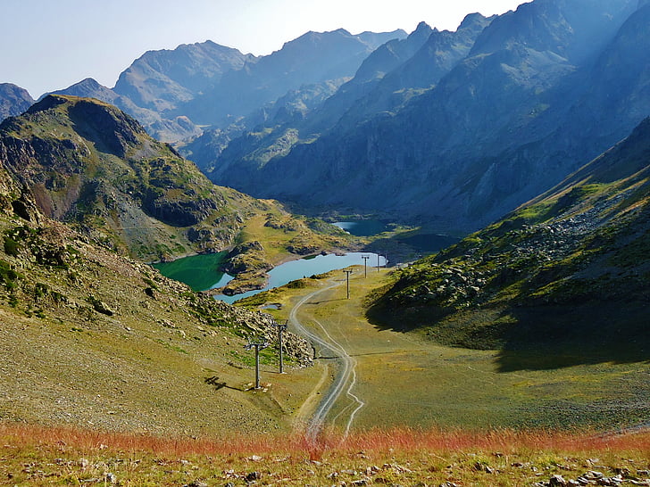 jazerá robert, Chamrousse, Alpy, Pešia turistika, Francúzsko, Mountain, pohorie