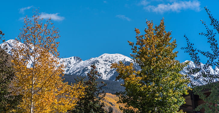 Rocky mountains, Vail, Colorado, sníh, Příroda, Spojené státy americké, cestování