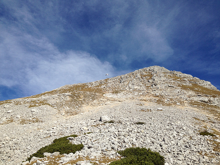 dağlar, zammı, dağ eteğindeki taş yığını, Yamaçparaşütü, Avusturya, pyhrn priel