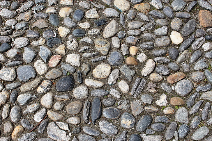 dlažební kameny, dlažba, prostor, Piazza grande, Locarno, Ticino, Švýcarsko