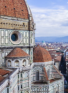 Florence, Église, Cathédrale, Dom, bâtiment, architecture, architecture gothique