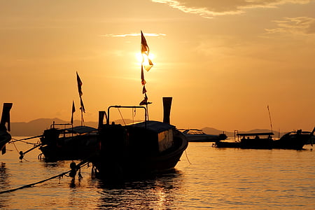 sailing boat, sunset, boot, sea, mallorca, mood, water