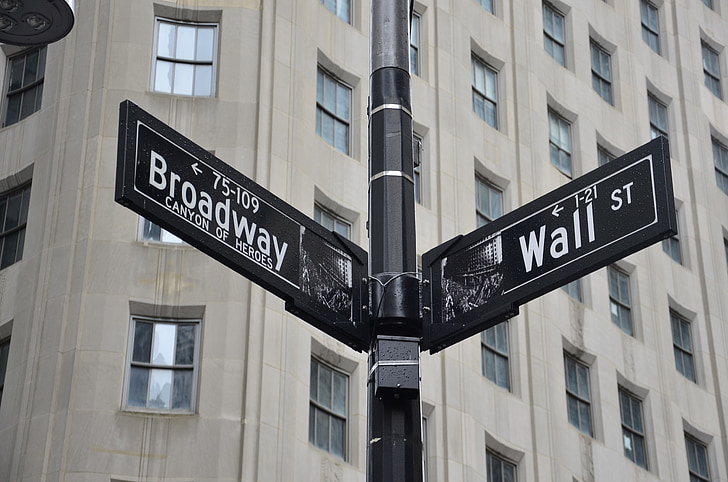 New Yorkissa, Broadway, Wall Streetin, Manhattan