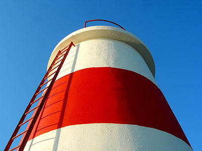 Lighthouse, Mar, Beira mar, Ocean, Portugalsko, Sky, modrá