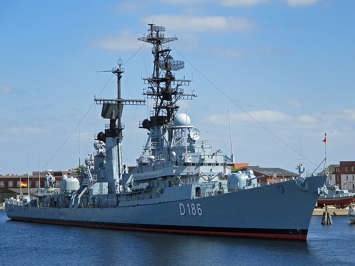 destructor, Marina, vaixell de guerra, vaixell, militar, vaixell nàutica, Port