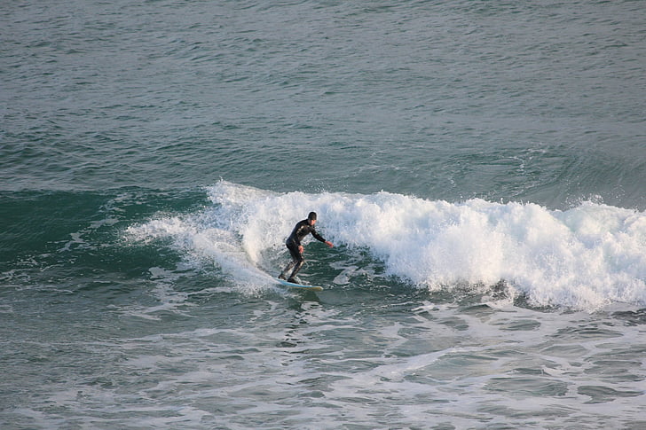 de surf, mar, ola, Océano, Playa, persona que practica surf, deporte