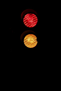 foorid, punane ja kollane, Oota, fooride, valgussignaalile, liiklusmärk, Road