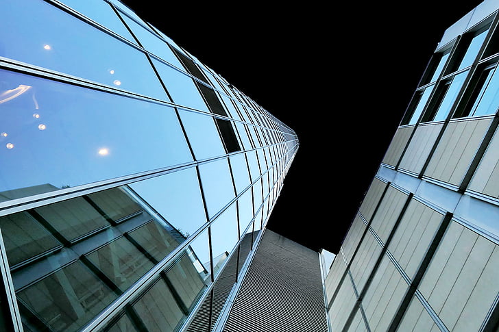 siluets, Debesskrāpis, debesskrāpju, arhitektūra, Frankfurte pie Mainas, ēka, mūsdienu