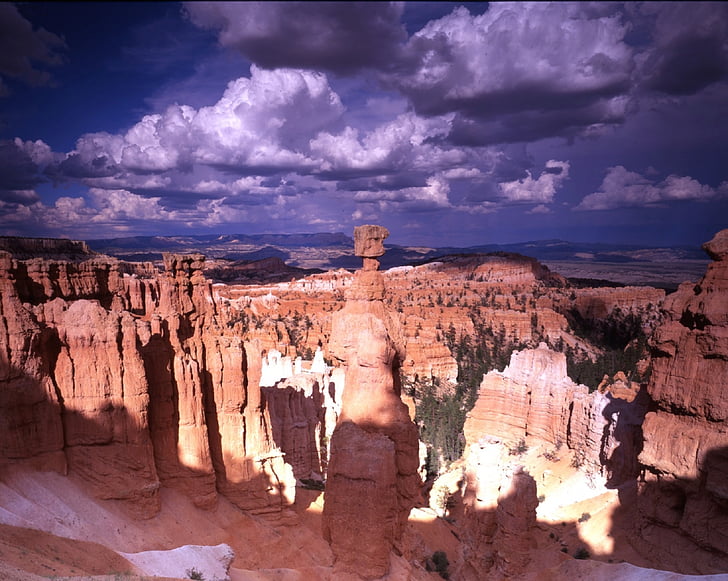 landskab, Thors hammer, Bryce canyon, national park, Utah, USA, Hoodoo