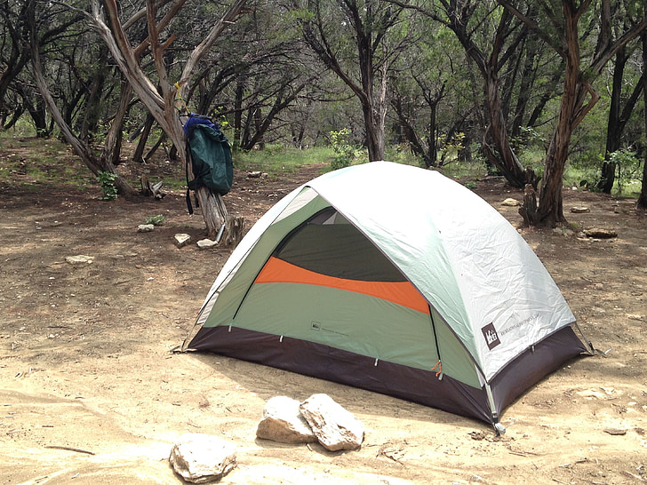 Càmping, tenda, a l'exterior, natura, bosc, Senderisme, aventura