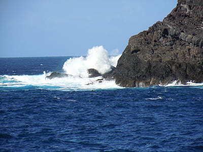 okeāns, espane, Tenerife, jūra, klints, nelietis, vilnis