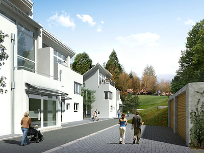 multi-family home, villa, rendering, visualization, architecture, visualization 3d, architectural visualization