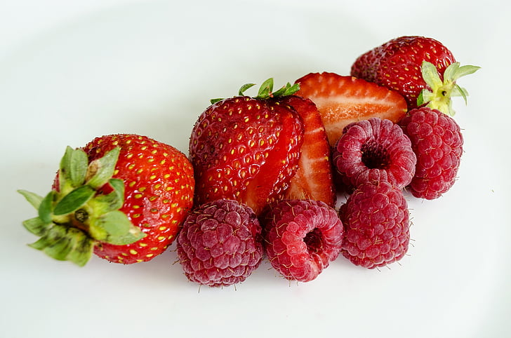 marjad, marja, maasikad, puu, punane, maitsev, ravida