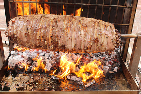 CAG kebab, jagnięcina, -Grill, jedzenie, pluć, Sprzęt do grillowania, odżywianie