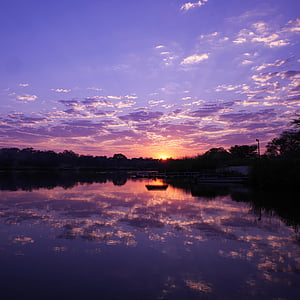 namibia, africa, sunrise, nature, reflection, lake, sunset