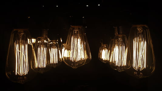 vintage, bulb, bulb in darkness, light, vintage bulb, light bulb, light bulbs