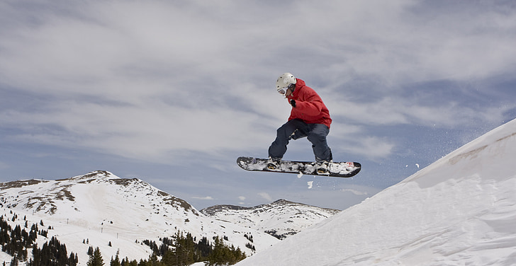 pozimi, snowboard, deskanje na snegu, sneg, Alpe, deskar, vožnja