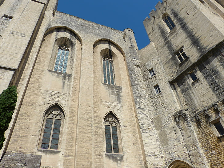 Avignon, Francie, Palais des papes, Architektura, historicky, Papež, Provence