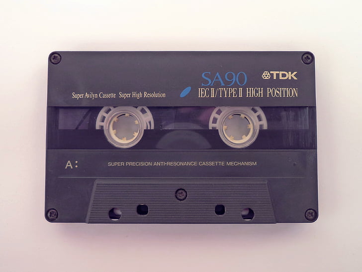 cassette audio, musique, vieux