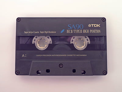 audio cassette, muziek, oude
