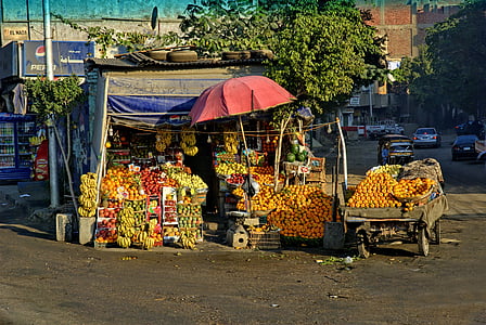 Egypten, kaldet rothmans, frugt, Køb, spise sundt, grøntsager