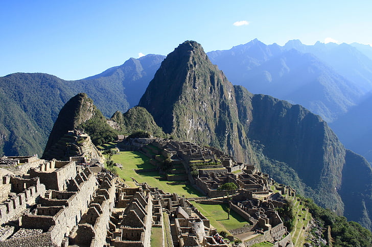 góry, Peru, Inca, Andes, Machu, Picchu, ruiny