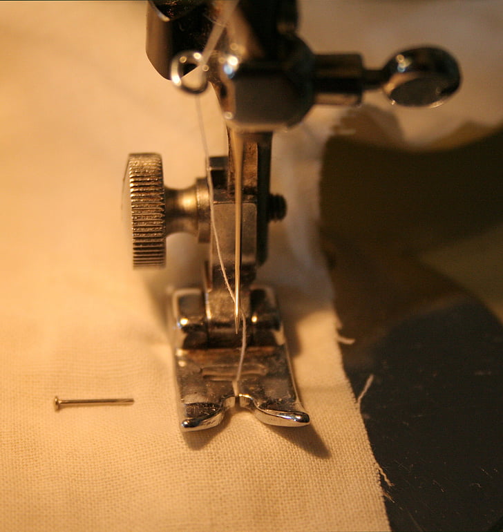 needle, stitch, sewing-machine, sewing machine, thread, needlework, sewing