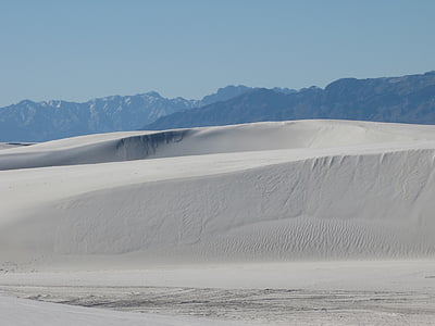 λευκή άμμο, έρημο, θίνες, ερημιά, Εθνικό Μνημείο, Νέο Μεξικό, γραφική