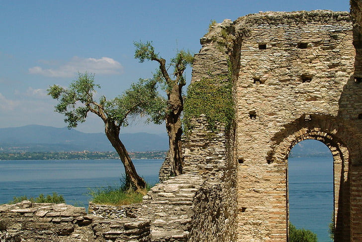 Włochy, ruiny, budynek, atrakcje turystyczne, antyk, Wykopaliska archeologiczne, Morza Śródziemnego