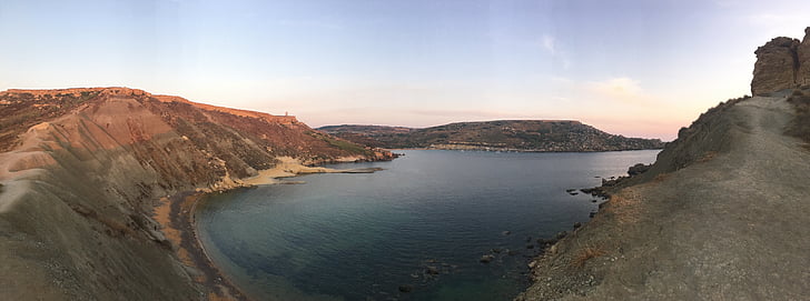 Malta, havet, sommer, Panorama