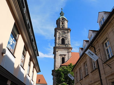 Neustädter-kirche, få, Mittelfranken, sveitserfranc, Bayern, Tyskland, arkitektur
