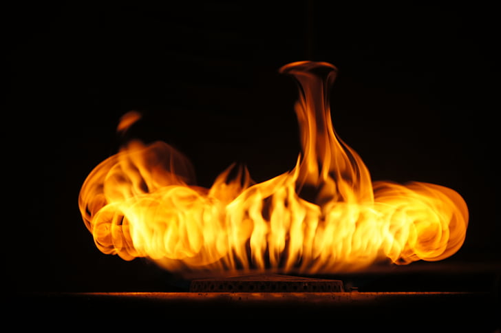 flamme, feu, chaud, Gravure, chaleur, brûler, inflammable