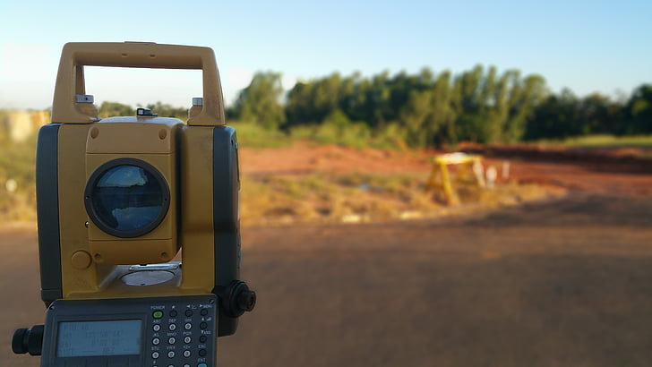 topography, surveying, total station