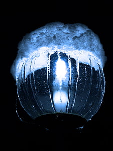 ランプ, 光, 照明, 冬の印象, 雪, ミステリー, 人工光