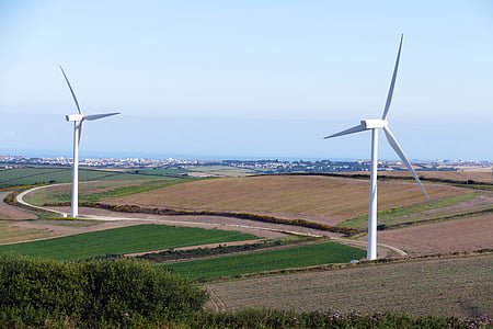 Wind, windturbines, energie, macht, turbine, elektriciteit, milieu