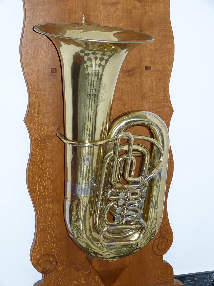Tuba, musik, instrumentet, musikinstrument, Bleckblåsinstrument, blåsinstrument, blåsorkester