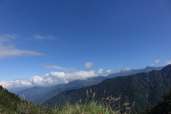 sininen päivä, vuoret, Baiyun, Mountain, Luonto, maisema, ulkona
