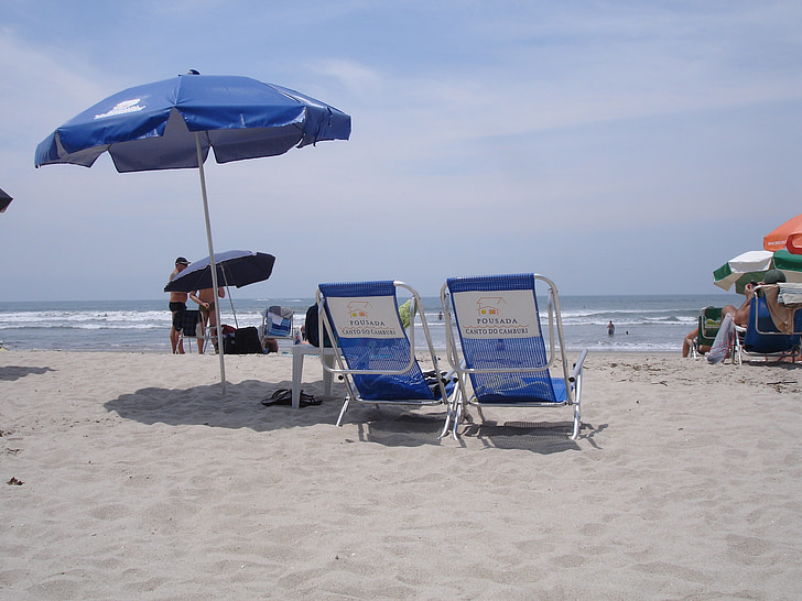 plage, sol, été, Cottage, reste, sable, chaise longue