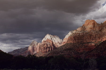 Canyon, brun, bergen, molnet, Mountain, Cloud - sky, dramatisk himmel