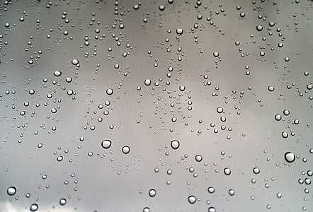 дождь, Облако, капли, холодная, серый, Белый, Шторм