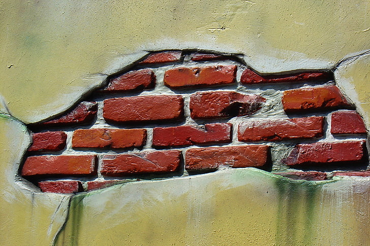 zid, uzorak, kamenje, cigle, cigla, fasada