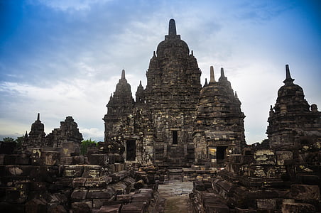 temple, indonesia, jogjakarta, religious, architecture, travel, landmark