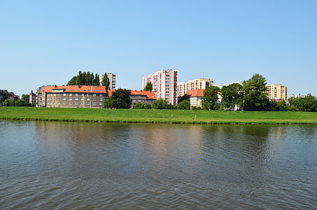 panorama, landscape, view, architecture, water, river, sky
