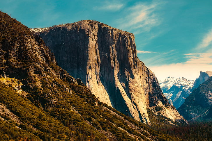 Yosemite, nemzeti park, California, hegyek, táj, turizmus, természet