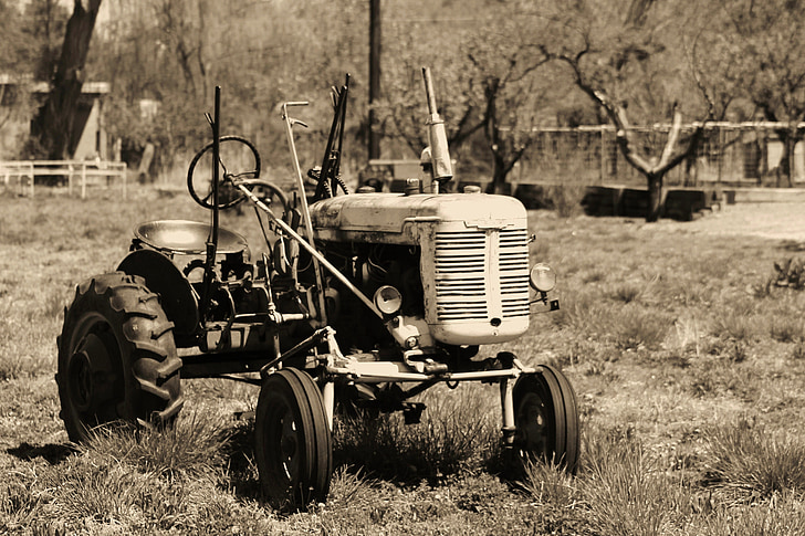 traktor, retro, farma, poľnohospodárstvo, Nové Mexiko, Zelená, poľnohospodárske