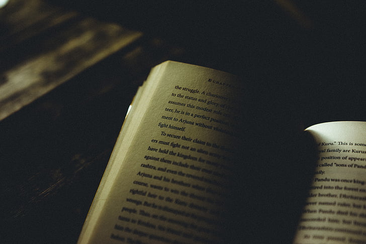 blur, book, close-up, dark, education, focus, light